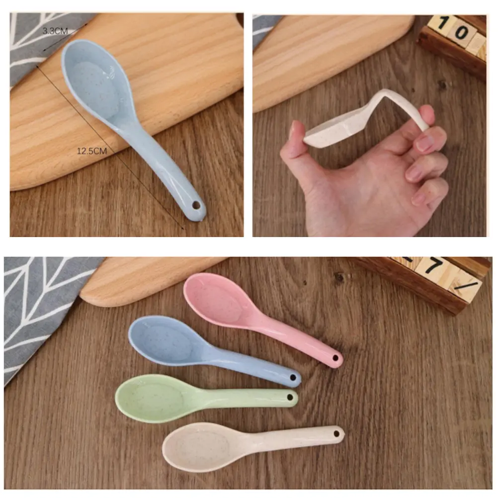 50pcs Children's Spoon Multifunctional Household Disposable Spoons for Kids Cake Soup Porridge Easy Grip Wedding