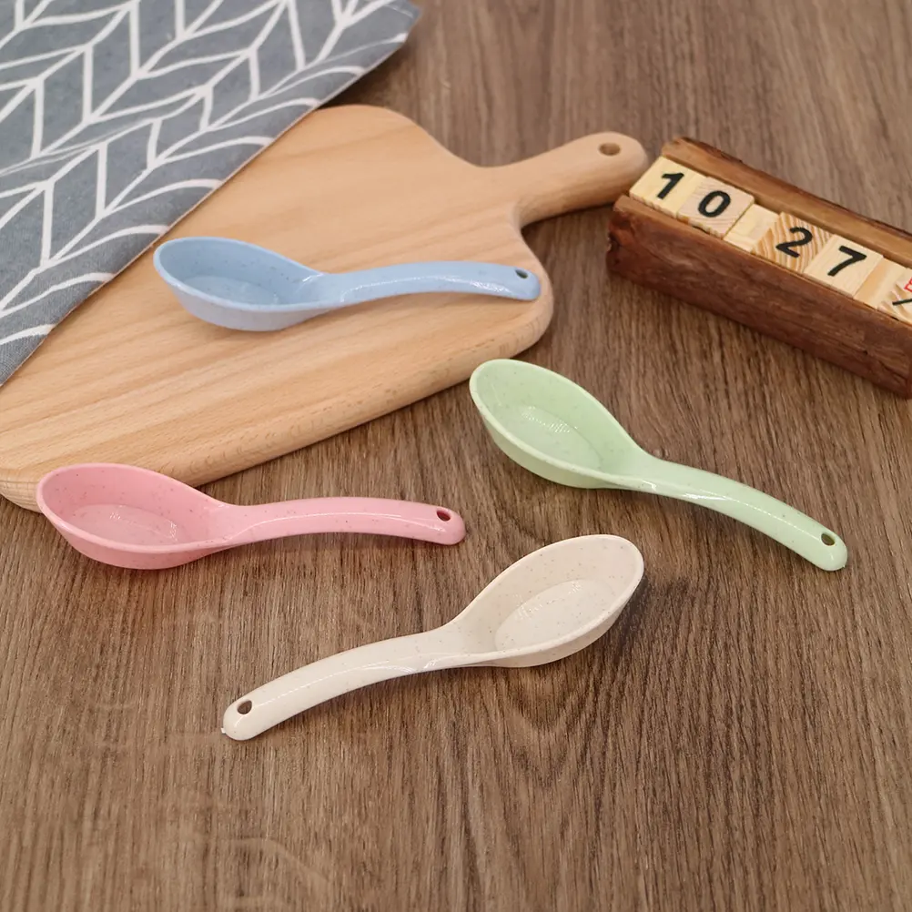 50pcs Children's Spoon Multifunctional Household Disposable Spoons for Kids Cake Soup Porridge Easy Grip Wedding