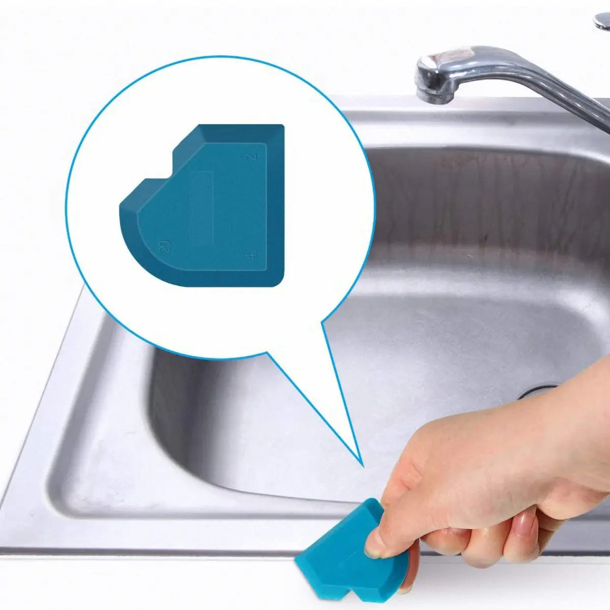 12 Pieces Caulk Nozzle Tip Sealant Scraper Glue Shovel Glass Spatula Silicone Grout Cleaner Kitchen Bathroom Fitter Sink DIY