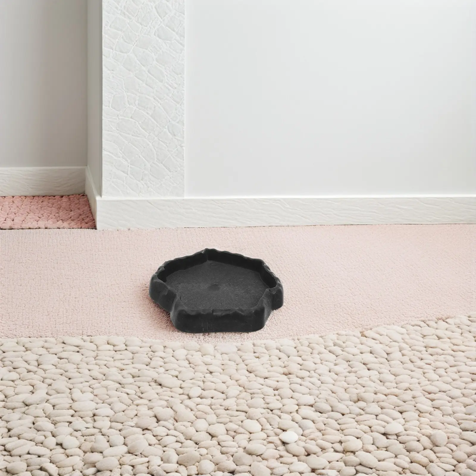 Multifunctional Natural Stable Base Easy Clean For Tortoises Lizards Snakes Pet Reptiles Bowls Drinking Dish Corner