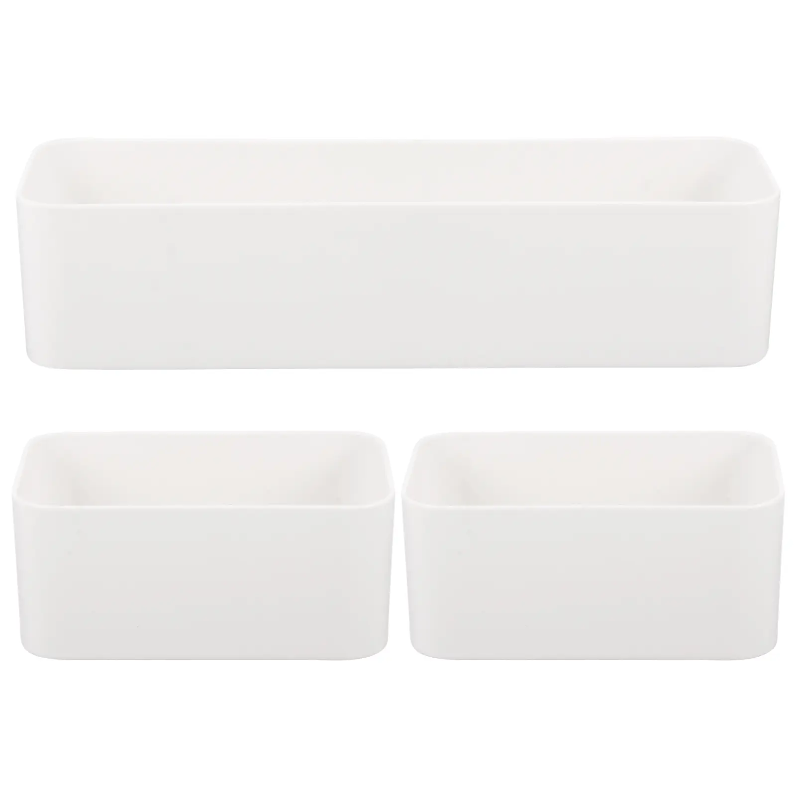 3 Pcs Wall Storage Box Container Mounted Remote Holder Shelf Wall-Mounted Rack Car