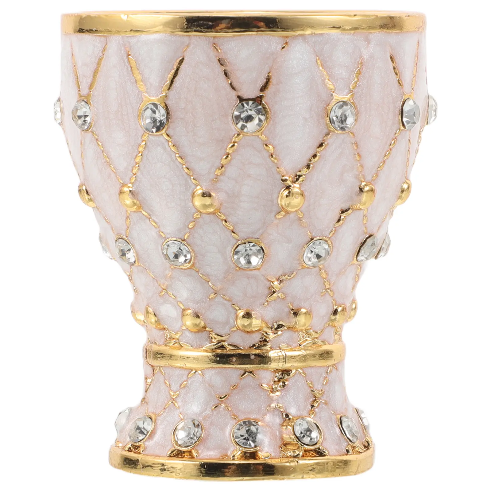Vintage Style Metal Goblets Anti-Spill Party Cups Retro European Elegant Drinking Mugs Festival Shot Glass for Family