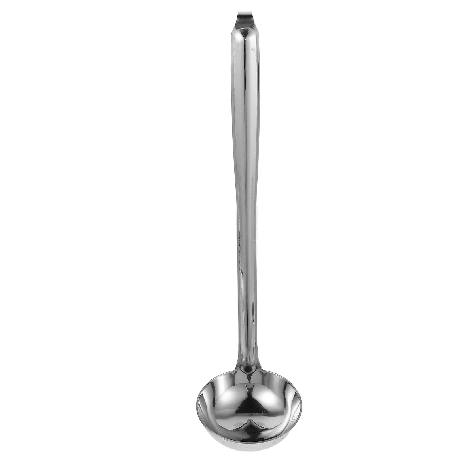 Spoon with Hook Ladle Colander Metal Soup Spoons Long Stainless Steel Ladles for Serving