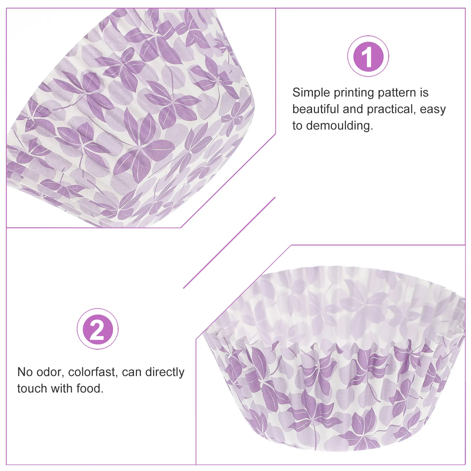 200 Pcs Cake Cups Baking Mold Cupcake Liners Wrapping Muffin Cups Parchment Pastry Disposable Premium Safe Durability