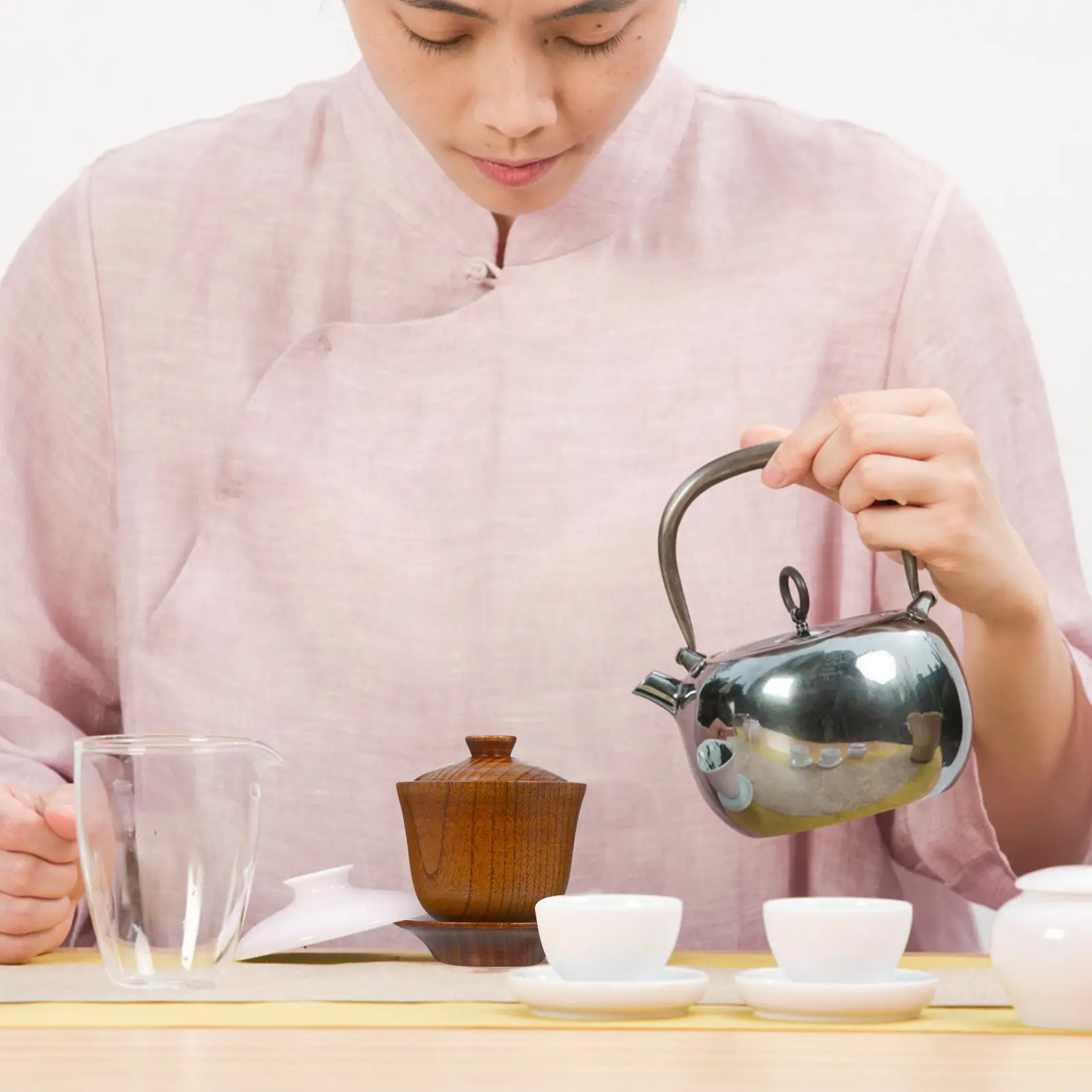120ml Teacup Lid Simple Shape Fine Craftsmanship Creative Pattern Retro Style Suitable for Home Tearoom Business Gift Porcelain