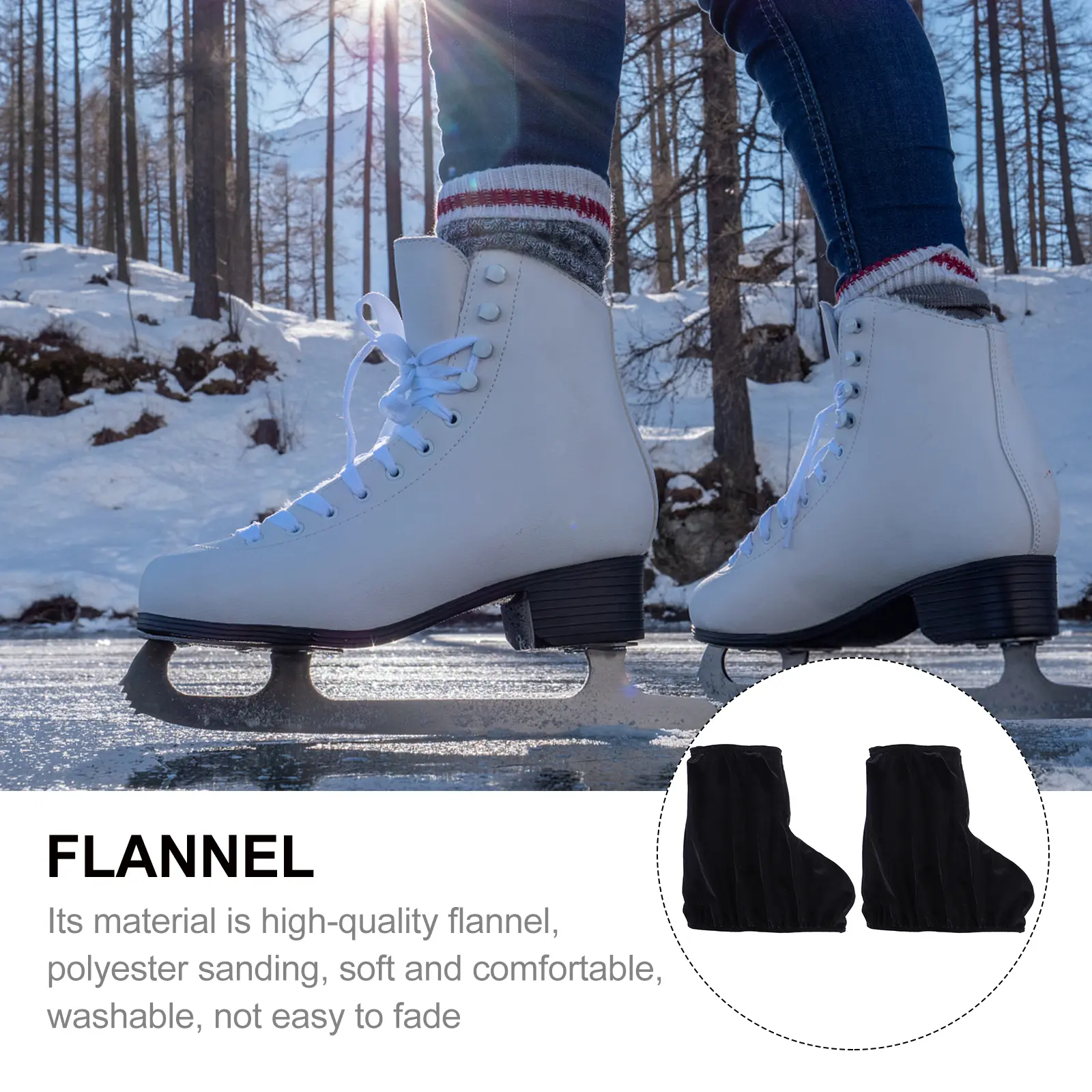Protectors Skate Covers White Boots Figure Skating Ice Skates Black Roller Miss