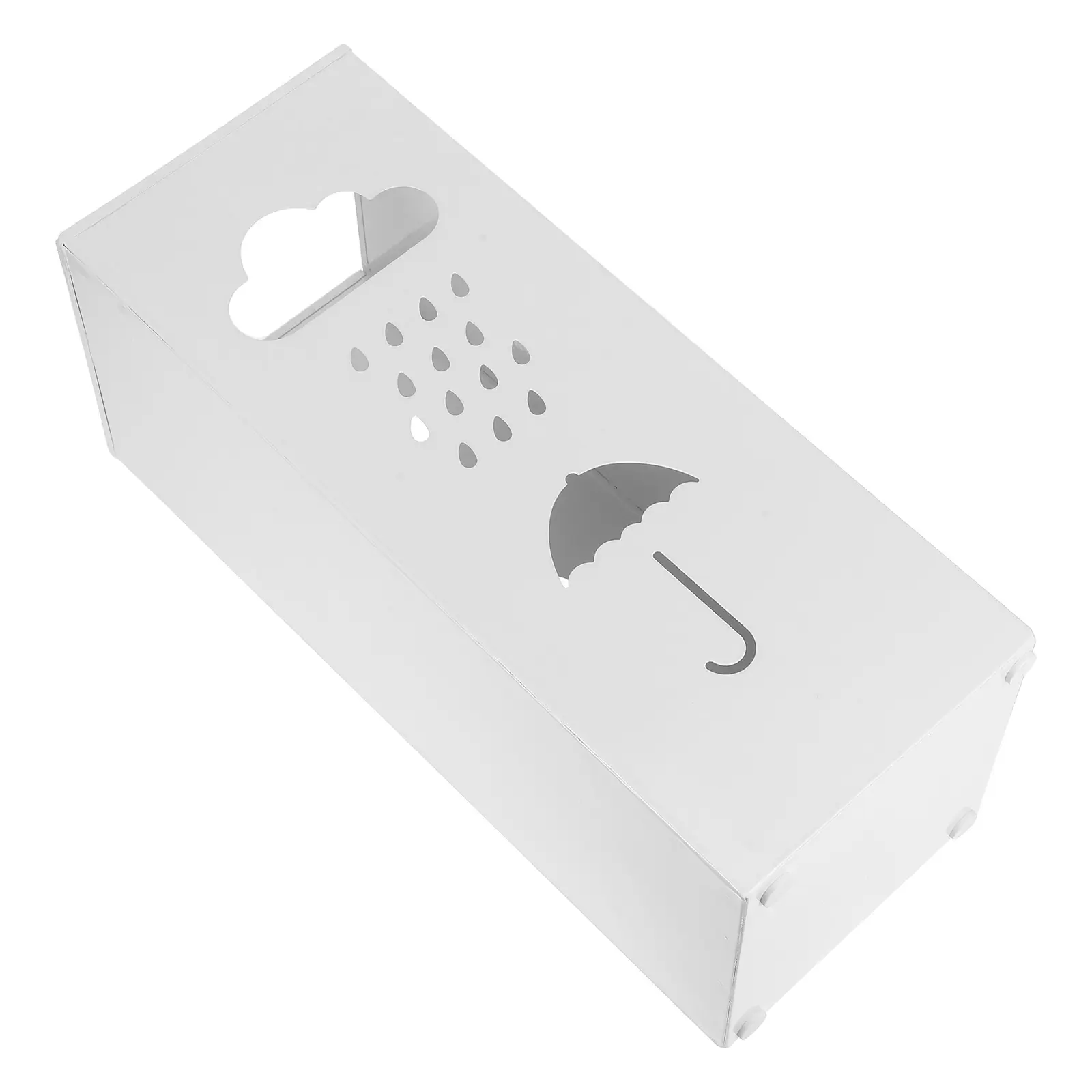 Modern Nordic Style Metal Umbrella Stand for Office Entryway Indoor Use Large Capacity Raindrop Design Iron for Canes