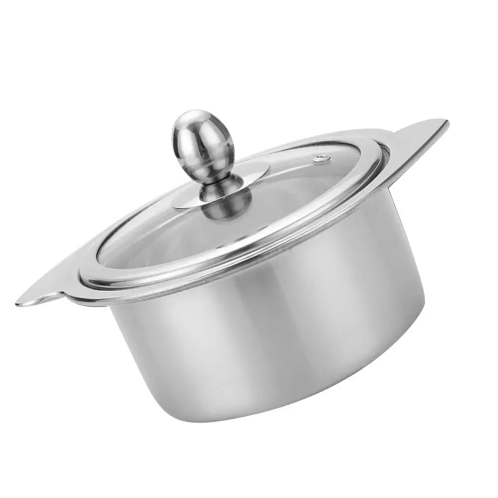 Stainless Steel Hot Pot Double Lid Cookware Induction Wok Saucepan Food Grade Chinese Hotpot Kitchen Barware