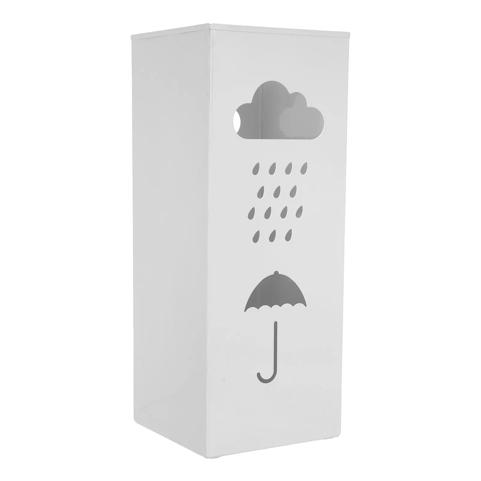 Modern Nordic Style Metal Umbrella Stand for Office Entryway Indoor Use Large Capacity Raindrop Design Iron for Canes
