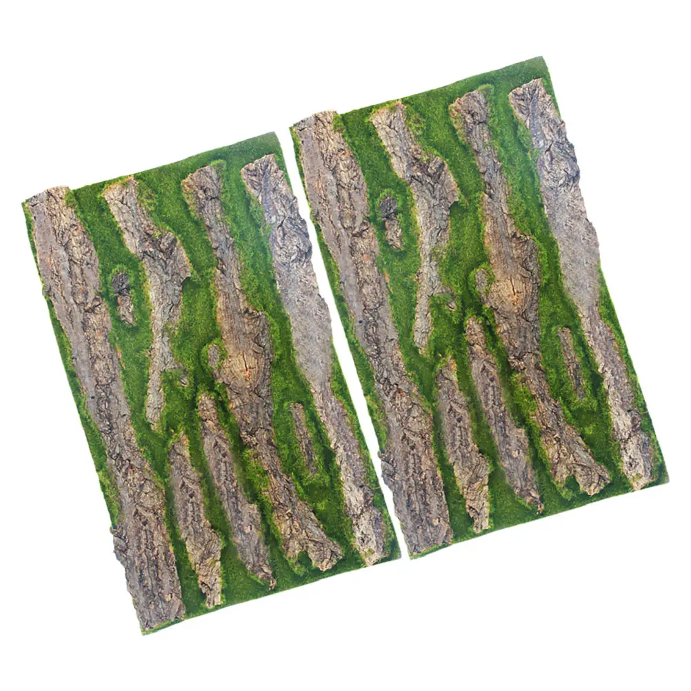 3D Aquarium Background Fish Tank Decorative Rock Panel Reptile Tank Habitat Simulated Bark Background Terrarium Decorative Panel
