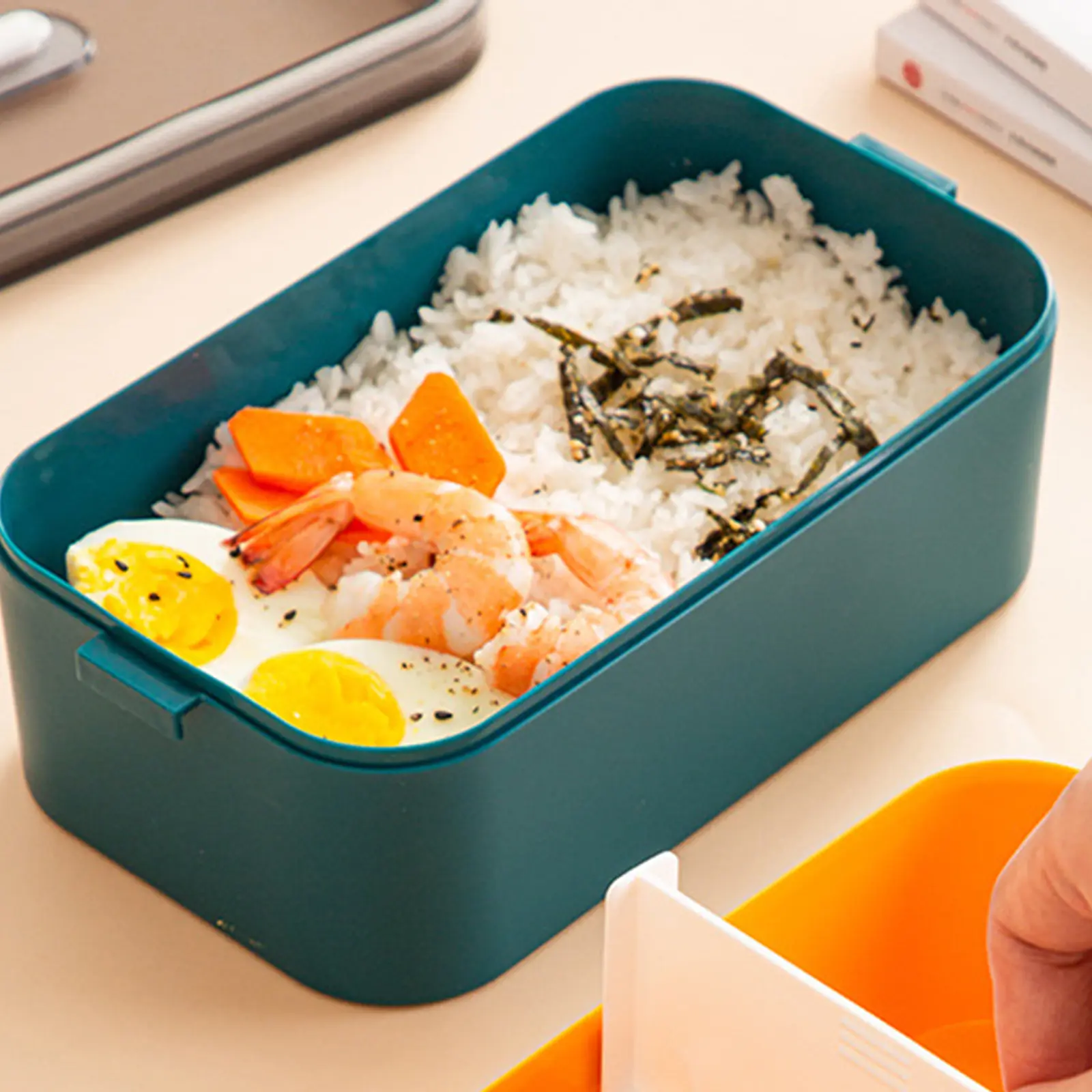 Plastic Lunch Box Microwave Food Container Portable Bento Case Sealed Storage Picnic Box Office Student Fruit Container Heat