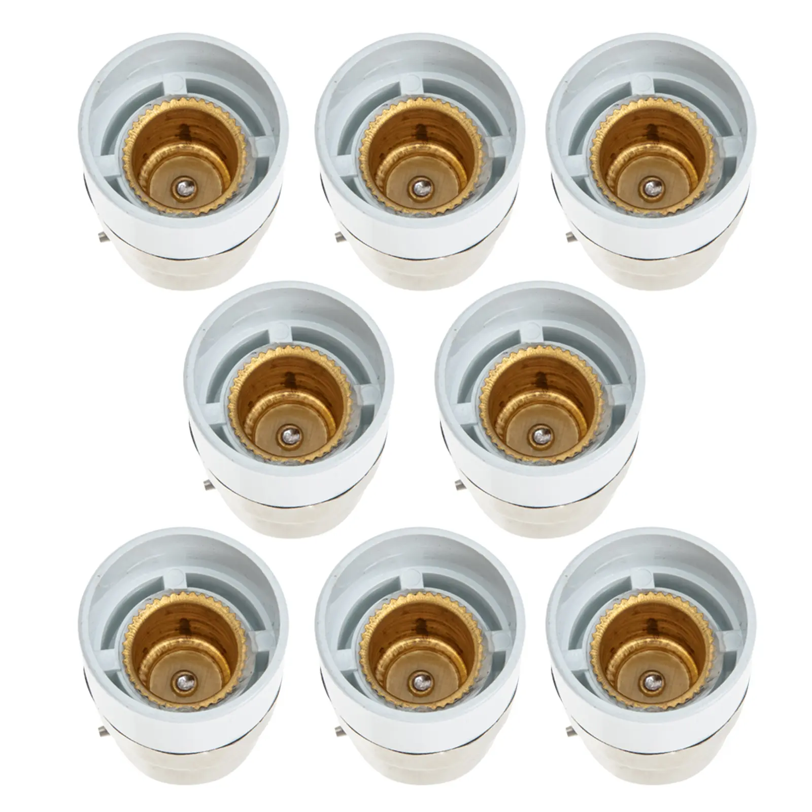 8pcs Lamp Base Adapter Small Light Socket Converter to E14 Bulb Holder Easy Use Safe Anti Burning Plug Replacement