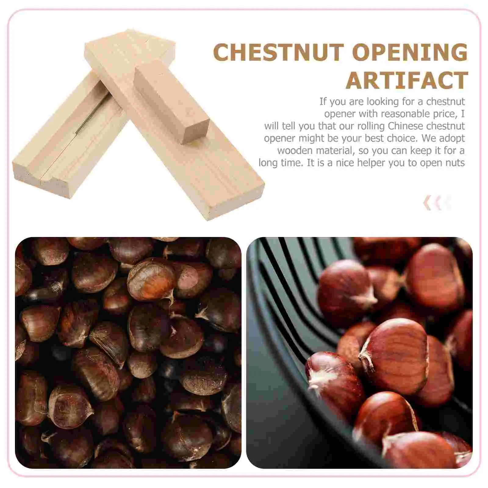 Chestnut Opener Tool Walnut Pecan Shell Peeling Machine Kitchen Gadgets Fruit Vegetable Tools Chestnut Clip Shucker