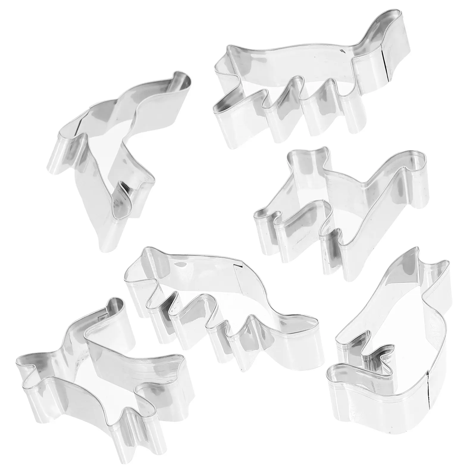 6pcs Sugar Biscuits Mold Baking Cutters Tool Pancakes Cookie Cutters For Baking Metal Cookie Cheese Clay Mold