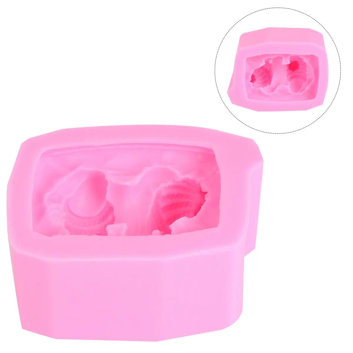 Silicone Mold for Cake Bread Mousse Jelly Chocolate Ice Cube Pudding H made Soap Moon Cake Rice Ball Fondant Sleeping Baby