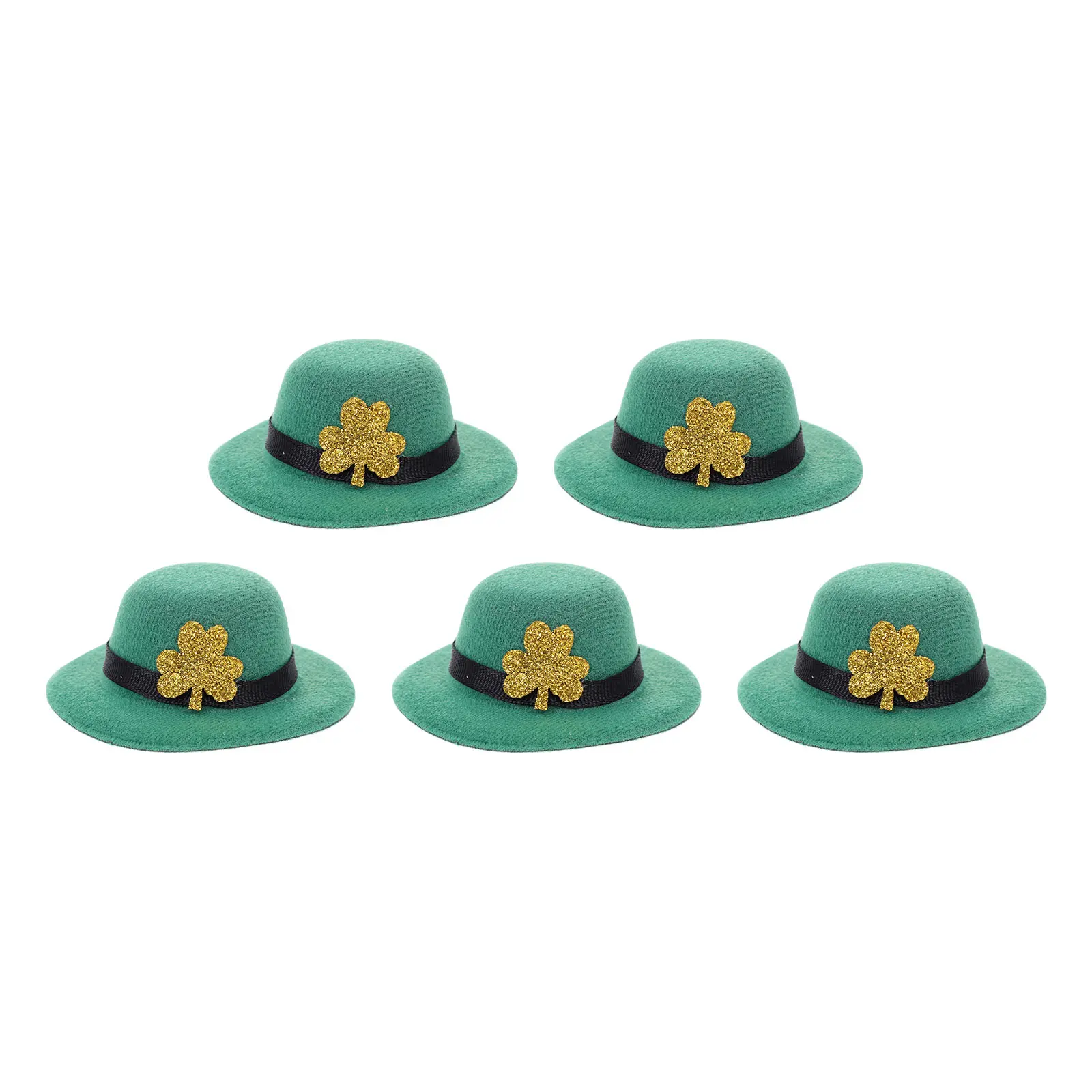 5pcs Bottle Caps EVA Bottle Caps Brushed Cloth Mini Hats Party Props Decorative St Patrick Theme