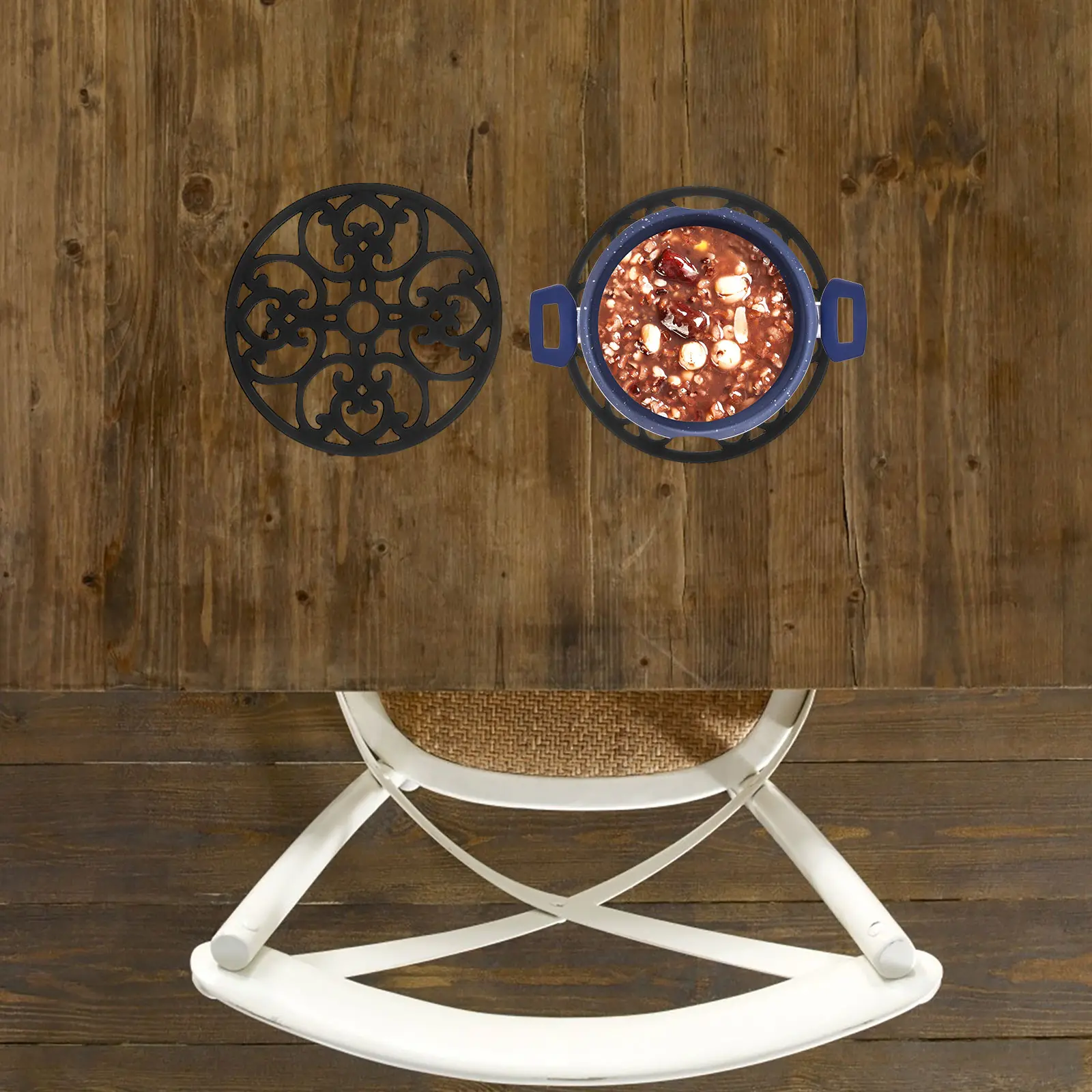 3 Pcs Silicone Pot Holder Anti-scalding Pad Hot Pads for Table Warm Mats Countertop Heat Insulation Kitchen Silica Gel