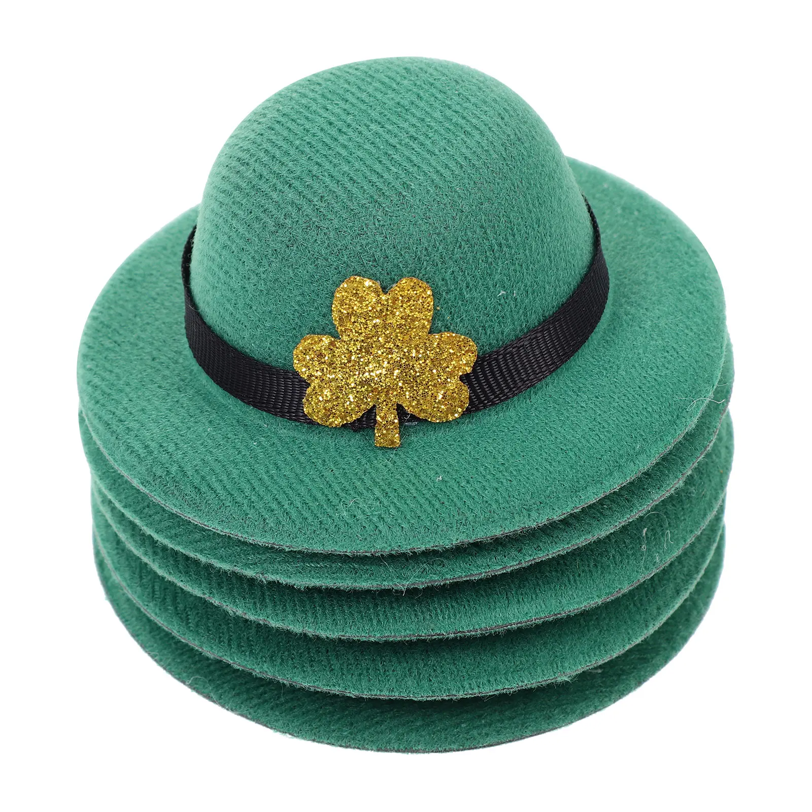 5pcs Bottle Caps EVA Bottle Caps Brushed Cloth Mini Hats Party Props Decorative St Patrick Theme