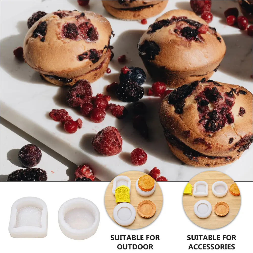 Large Muffin Pan Jumbo Cake Mold Silicone Baking Tools Cupcake Molds Non Stick Heat Conductive Environmental Protection Pudding