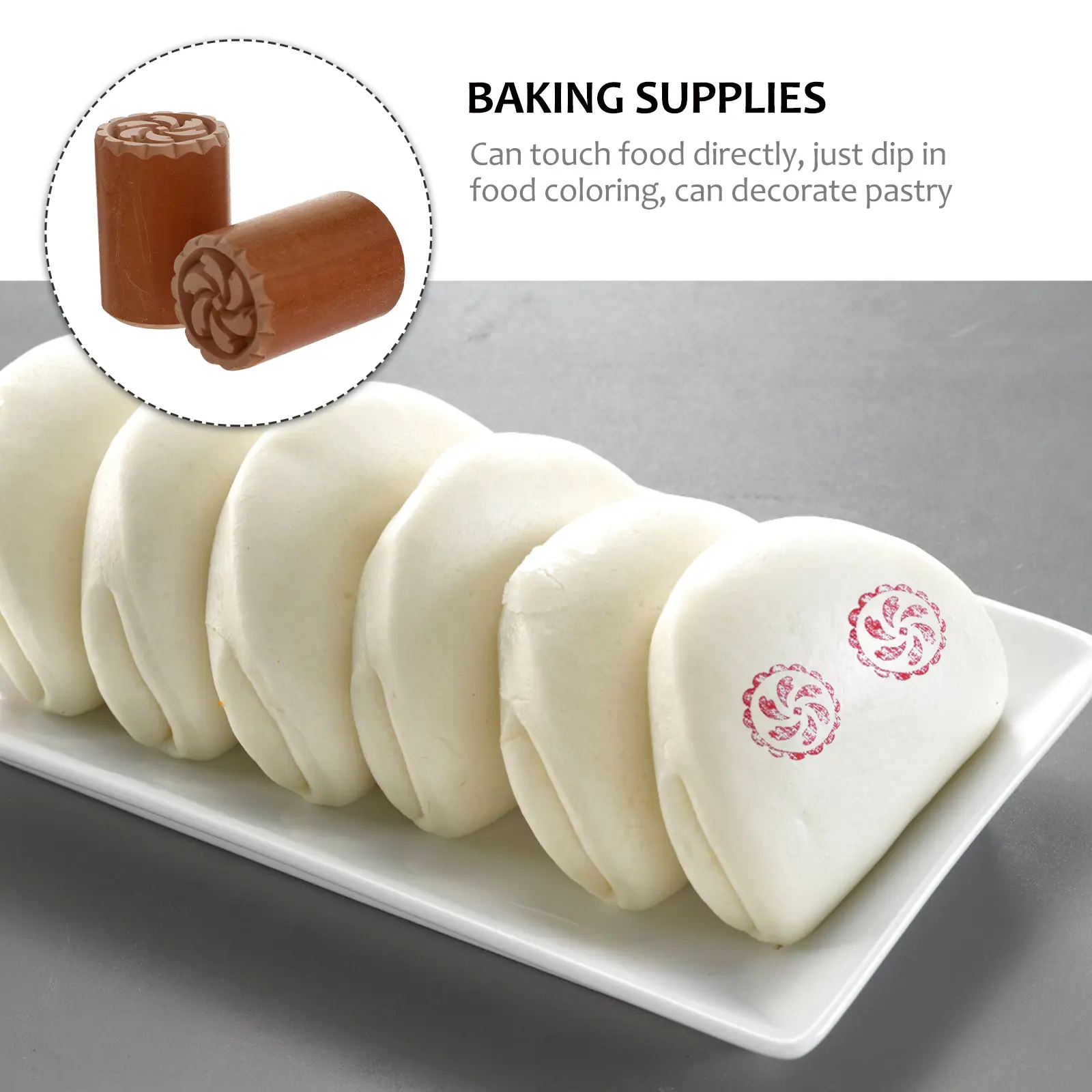 2 Pcs for Pasta Seal Pastry Dough Baking Supplies Home Bakers Pound Stick Decorating