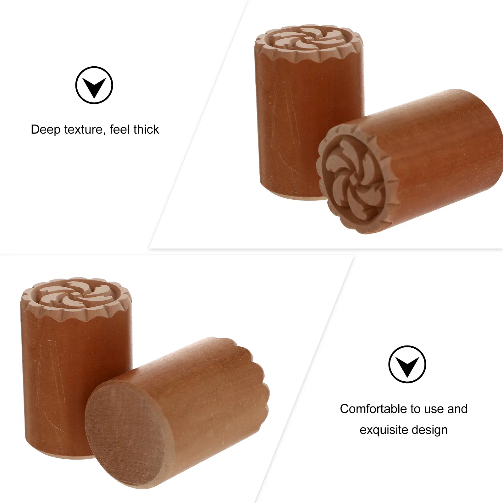 2 Pcs for Pasta Seal Pastry Dough Baking Supplies Home Bakers Pound Stick Decorating