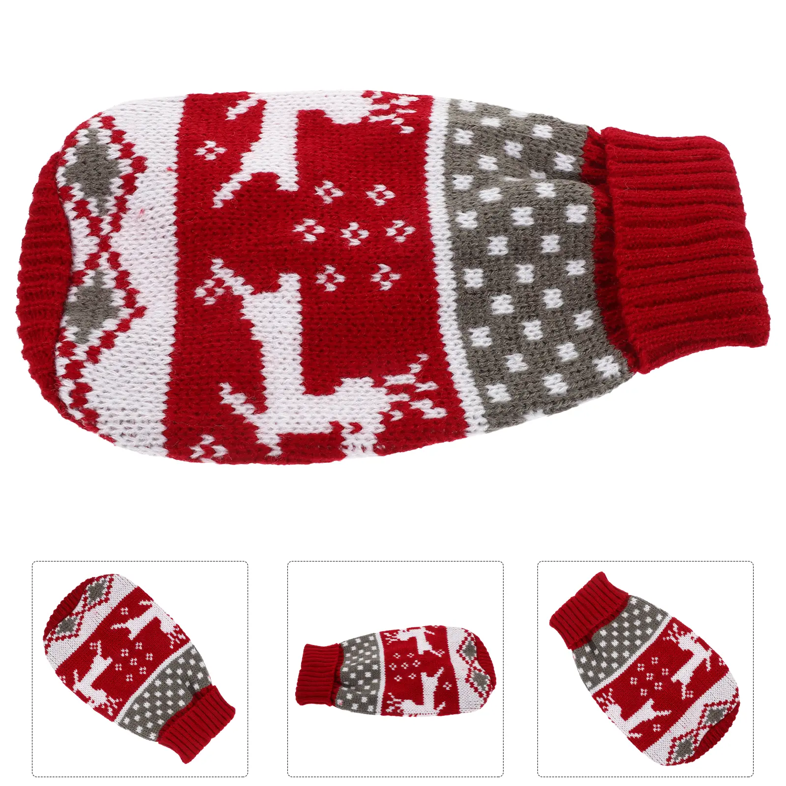 Christmas Pumpkin Sweater Dog Costume Party Puppy Winter Jacket Costumes Holiday Outfits Knitwear Man