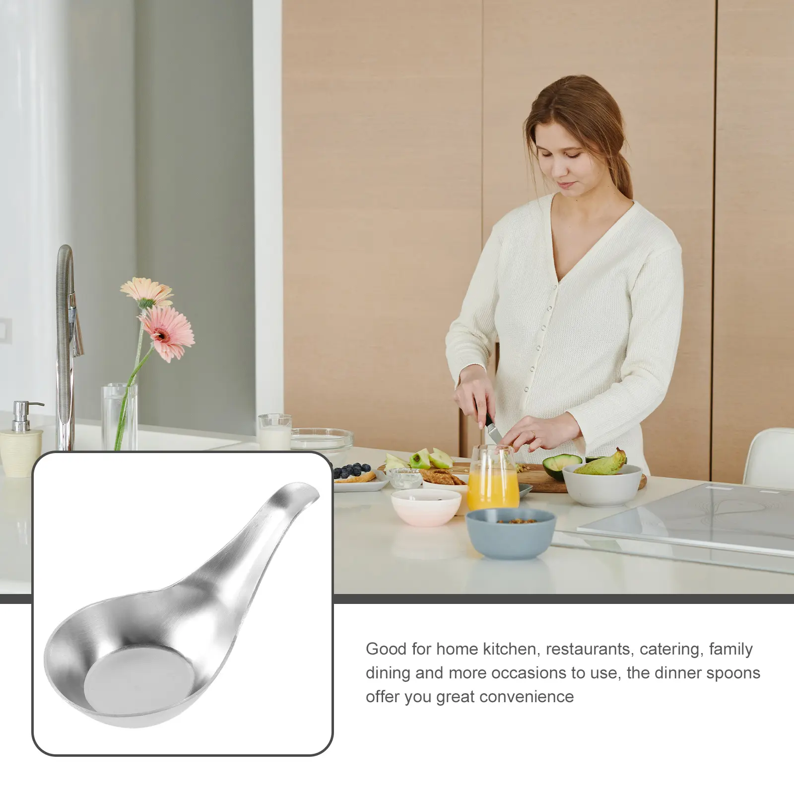 s Stainless Steel Sauce Spoon Iced 304 Restaurant Caviar Cream Cold Dipping Seasoning Small Tasting Dessert Yogurt Mixing Metal