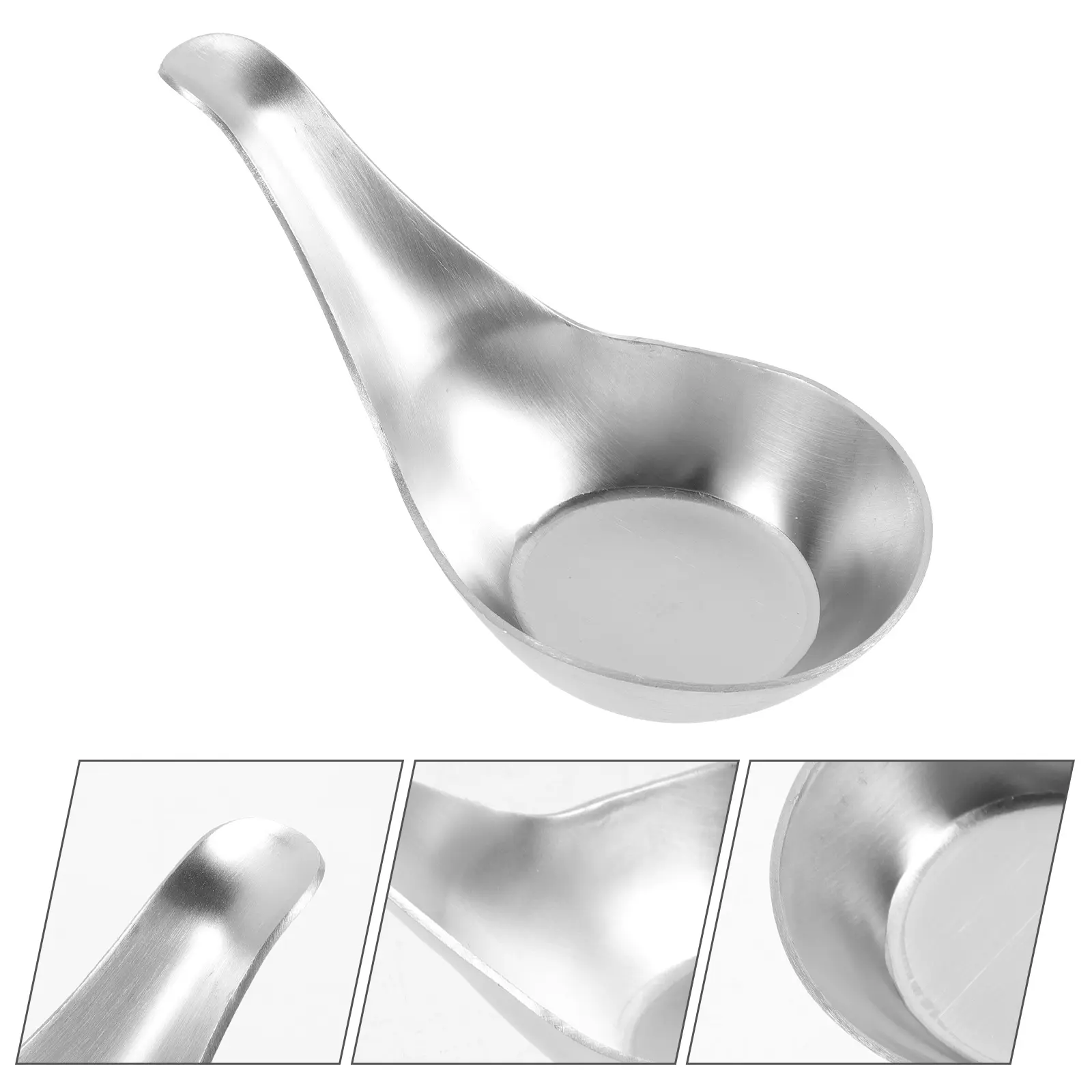 s Stainless Steel Sauce Spoon Iced 304 Restaurant Caviar Cream Cold Dipping Seasoning Small Tasting Dessert Yogurt Mixing Metal