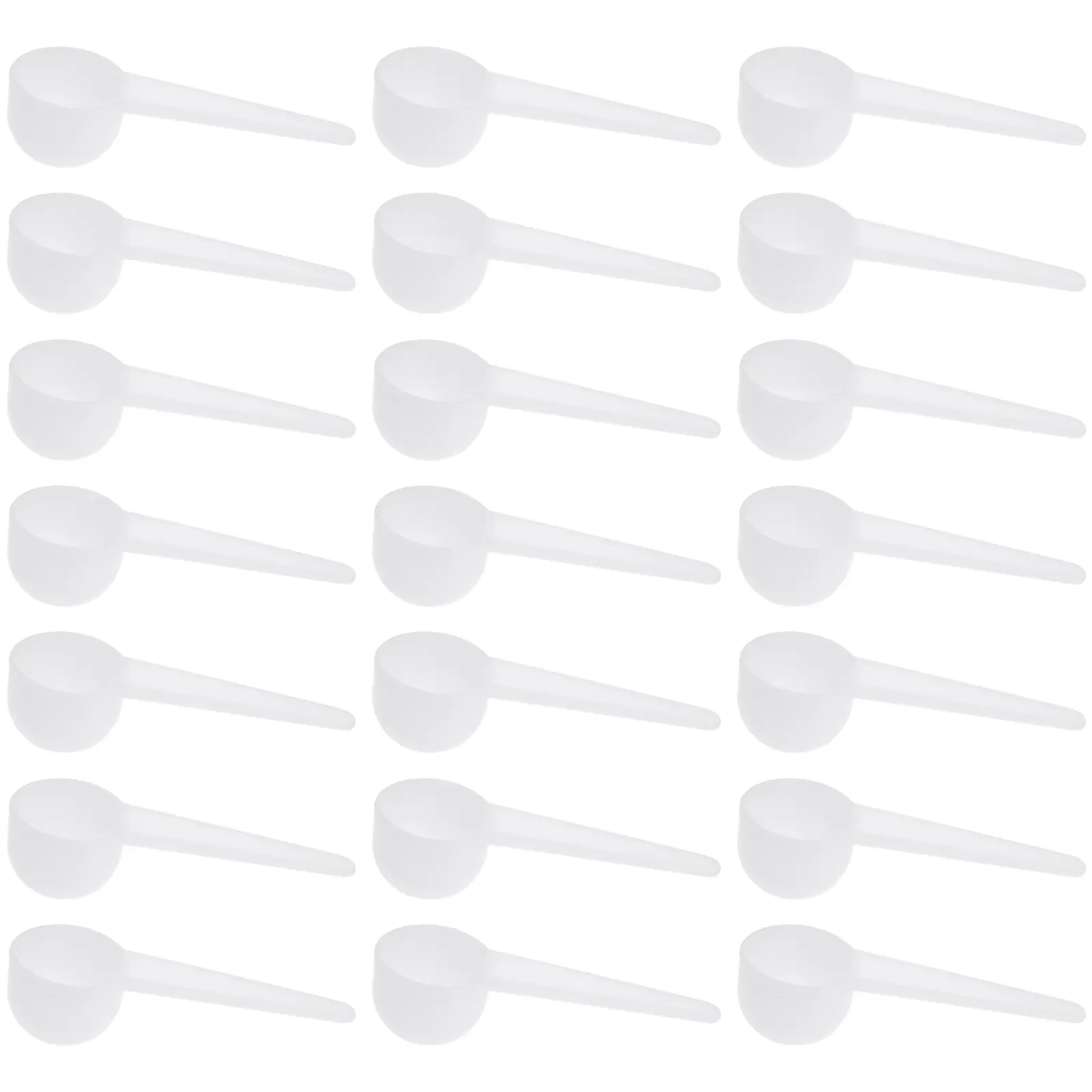 25 Pcs Plastic Measuring Spoon Gram Spoon 10G Powder Scoop Coffee Scoop Protein Powder Kitchen Condiment Lab Reagent Scoop Tool