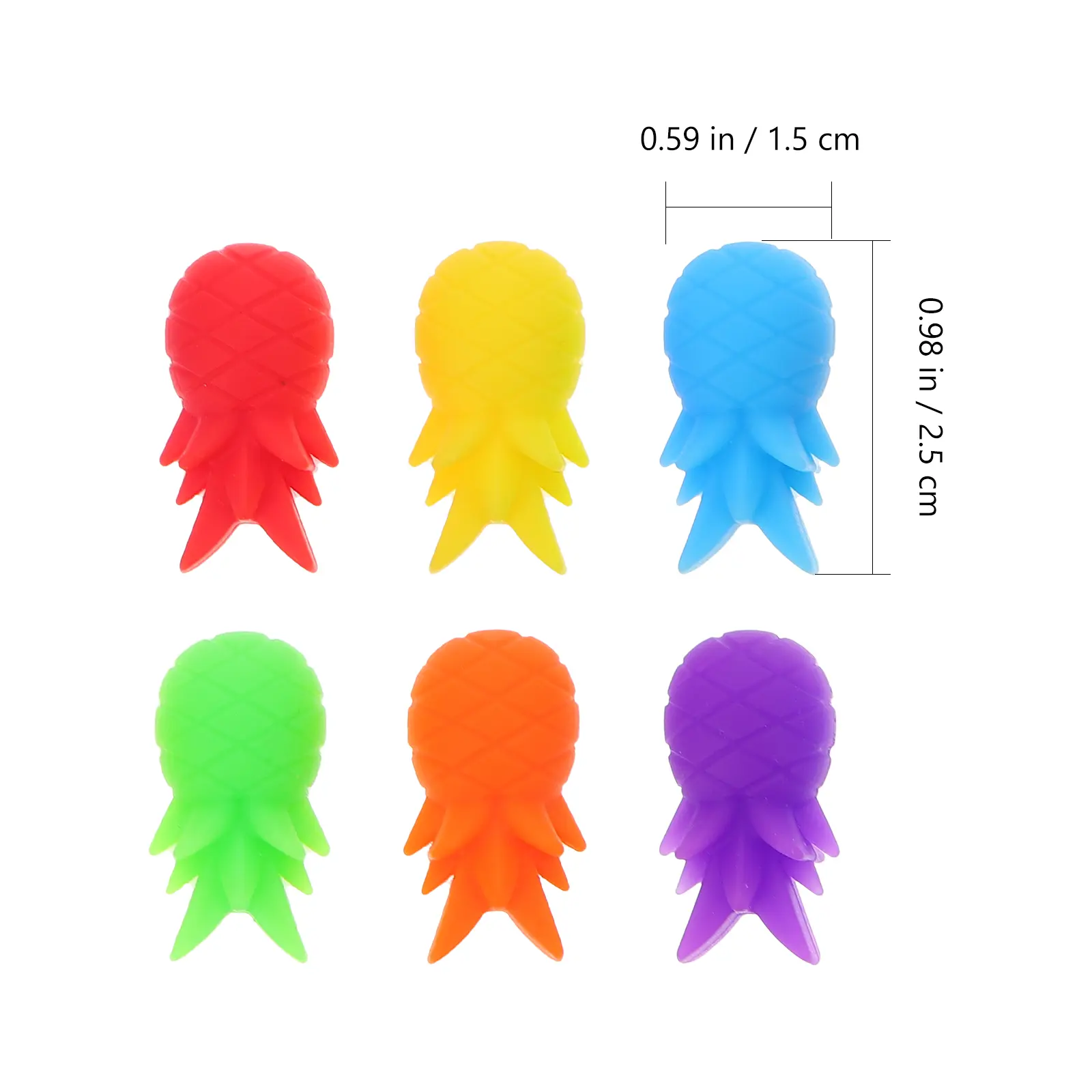 22pcs Glass Markers Silicone Cup Identifiers Cartoon Drink Tags Reusable Recognizers Party Tools