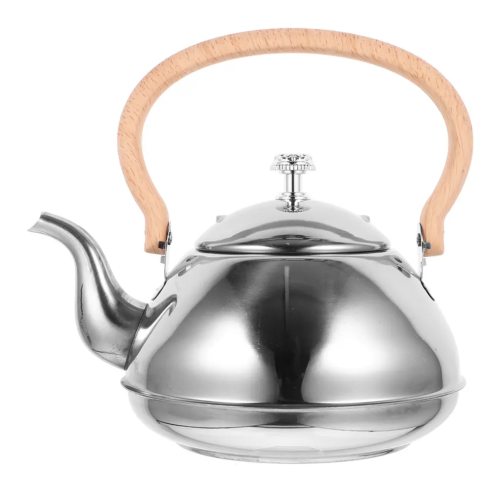 Stainless Steel Kettle Boiling Teapot Stovetop Small Hot Water Silver Camping Kitchen Metal