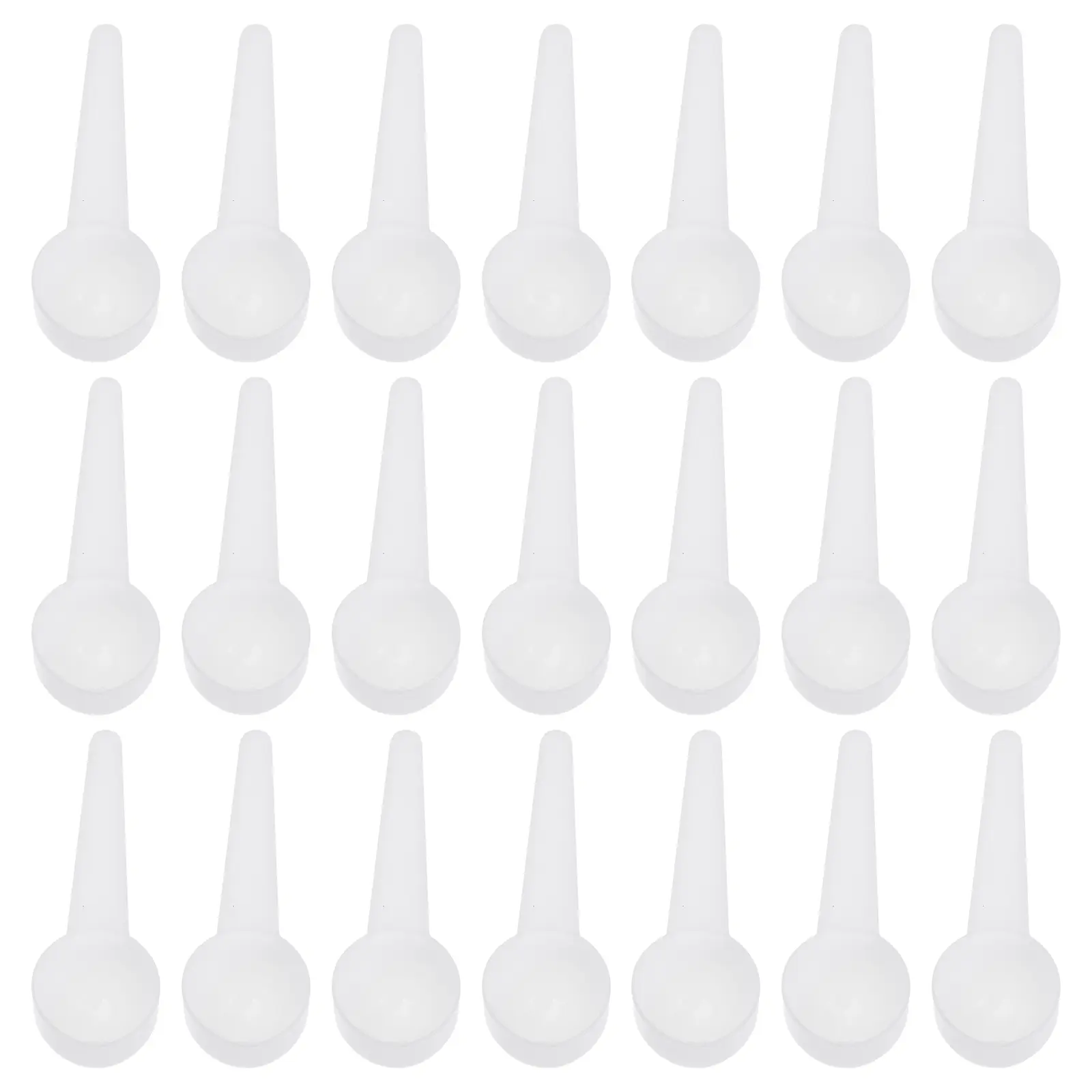 25 Pcs Plastic Measuring Spoon Gram Spoon 10G Powder Scoop Coffee Scoop Protein Powder Kitchen Condiment Lab Reagent Scoop Tool