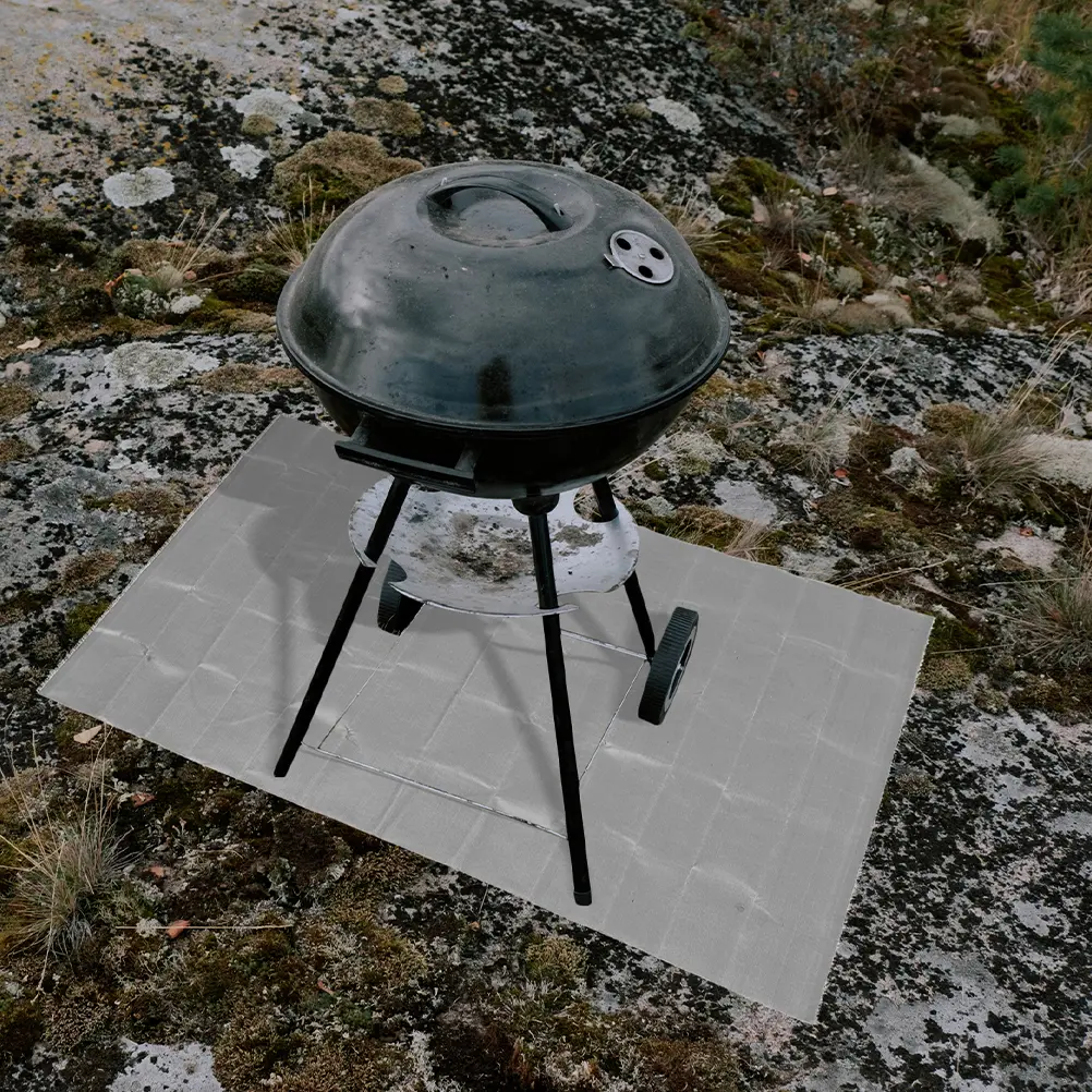 1pcs Fire Mat Square Ground Protector Heat Resistant Blanket for Fireplace BBQ Grill Fireproof Pad Outdoor Pit Shield