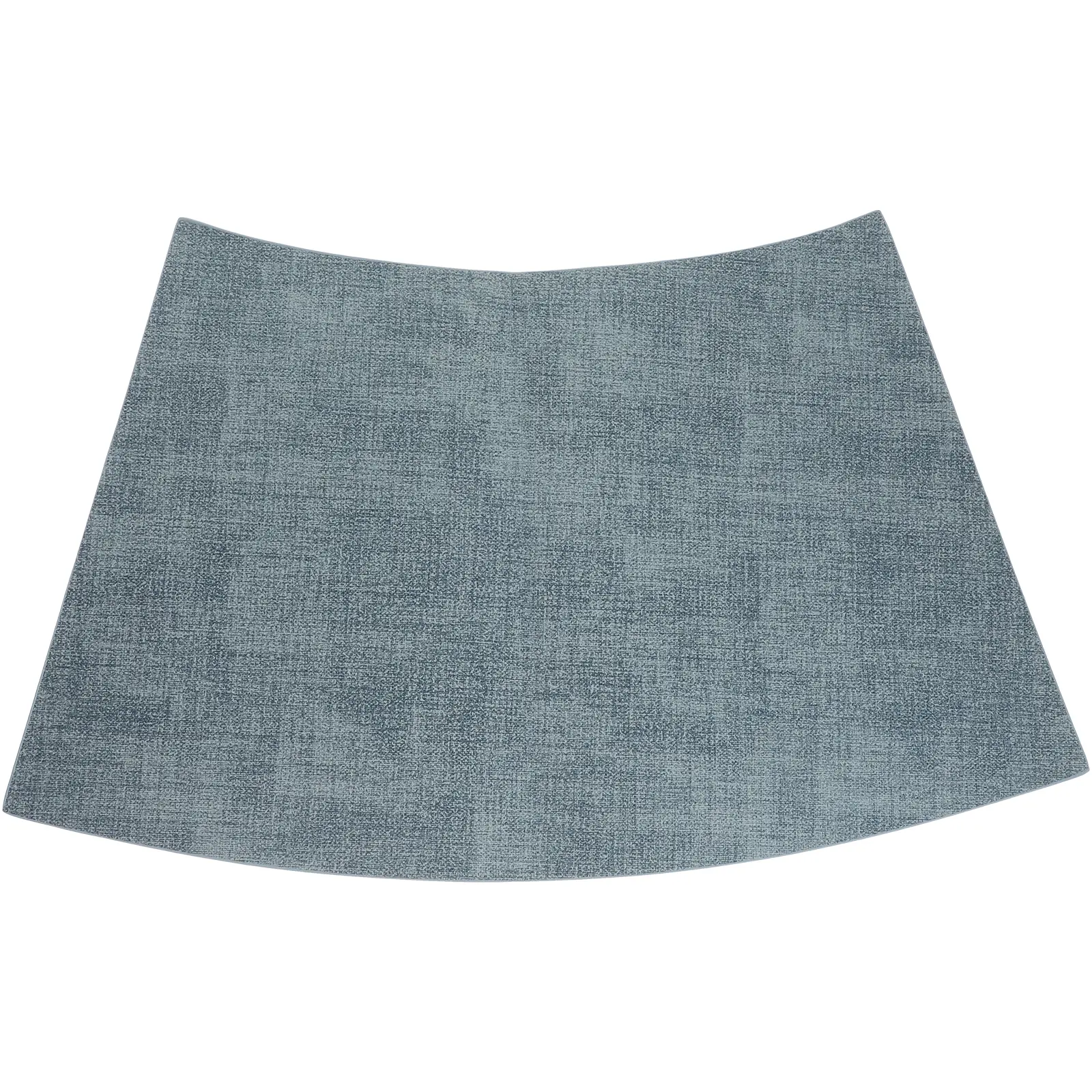 New Fan Shaped Placemat Double Sided Oil Proof Water Resistant Table Mats Gray Blue Simple Style Elegant Color Fit
