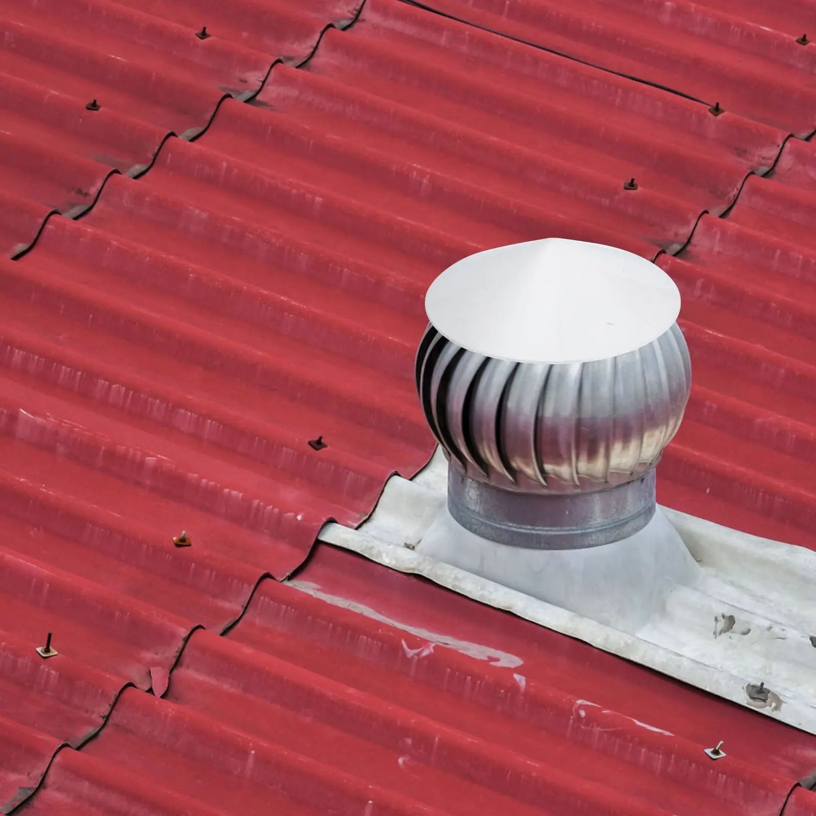 PVC Durable Rooftop Vent Rain Cover Protector Suitable for Garden Home Fireplace Chimney Windproof Rainproof Exhaust Pipe