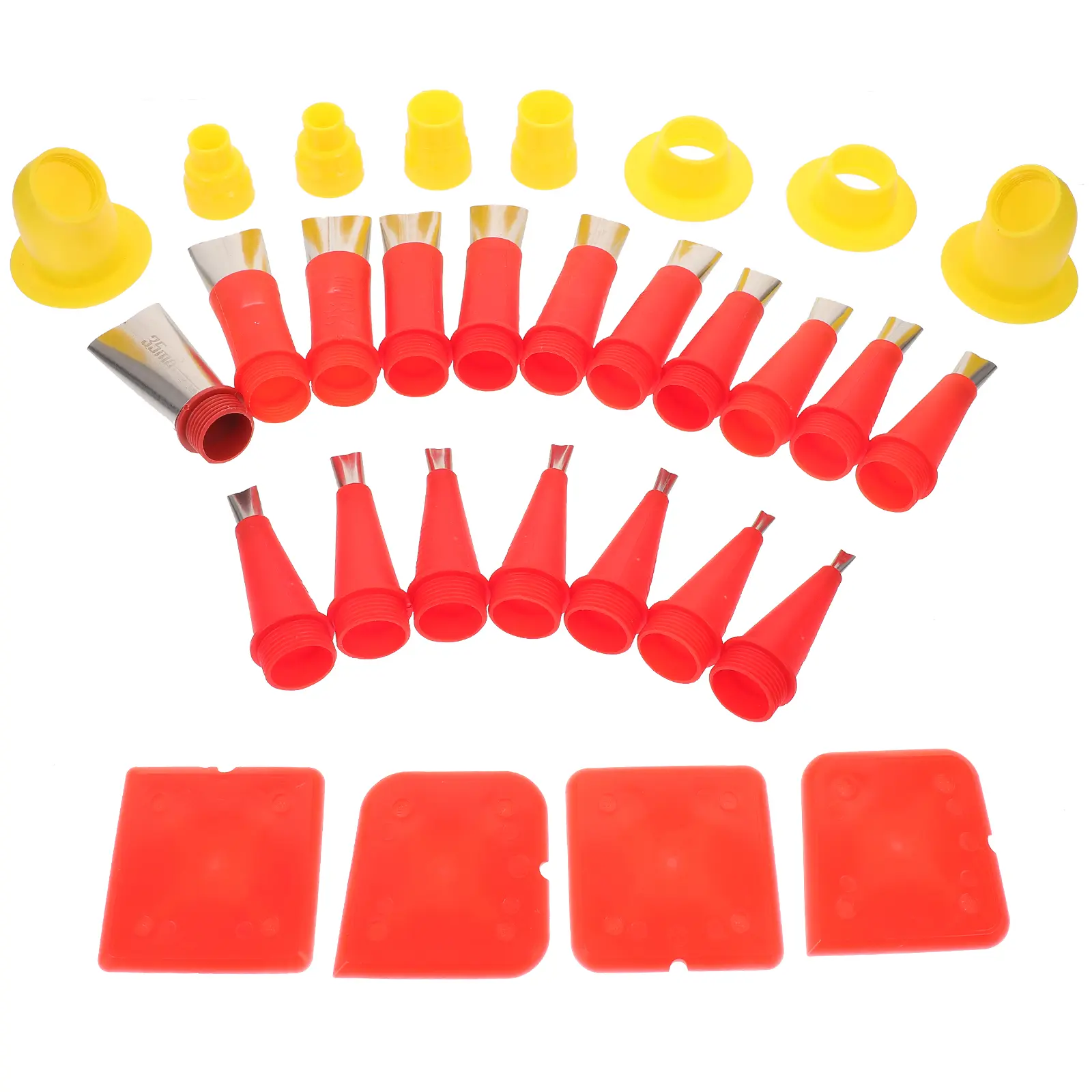 Caulking Nozzle Tips Extension Glue Mouth Base Set Tools Applicator Stainless Steel