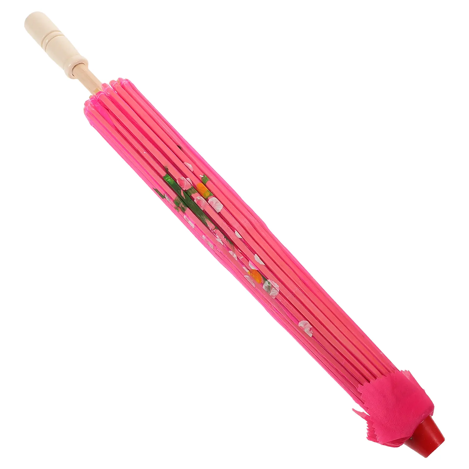 Silk Umbrella Pink Parasol Chinese Japanese Wedding Translucent Vintage Dance Prop Decorative Kids Photo Retro Folding Umbrella