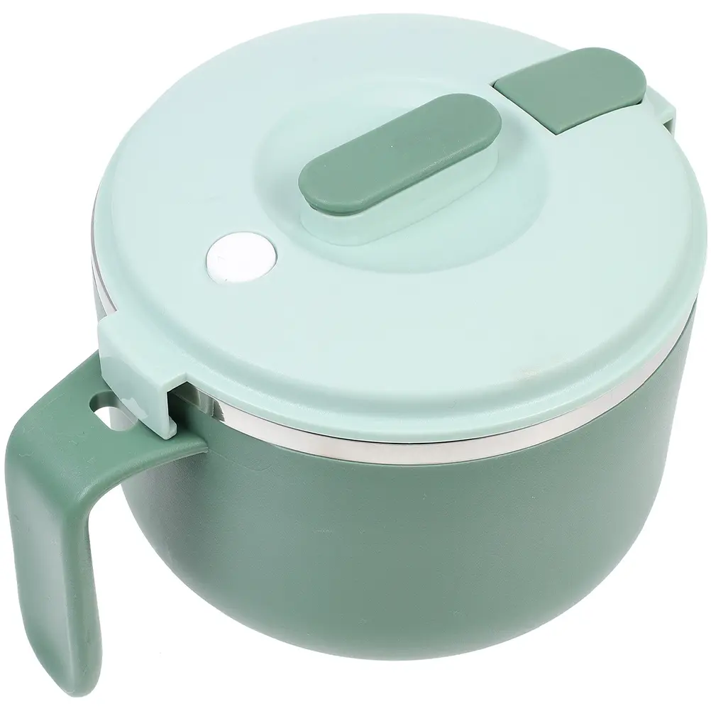 Stainless Steel Food Container Reusable H Instant Noodle Salad Ramen Kitchenware Easy Clean Compact Lunch