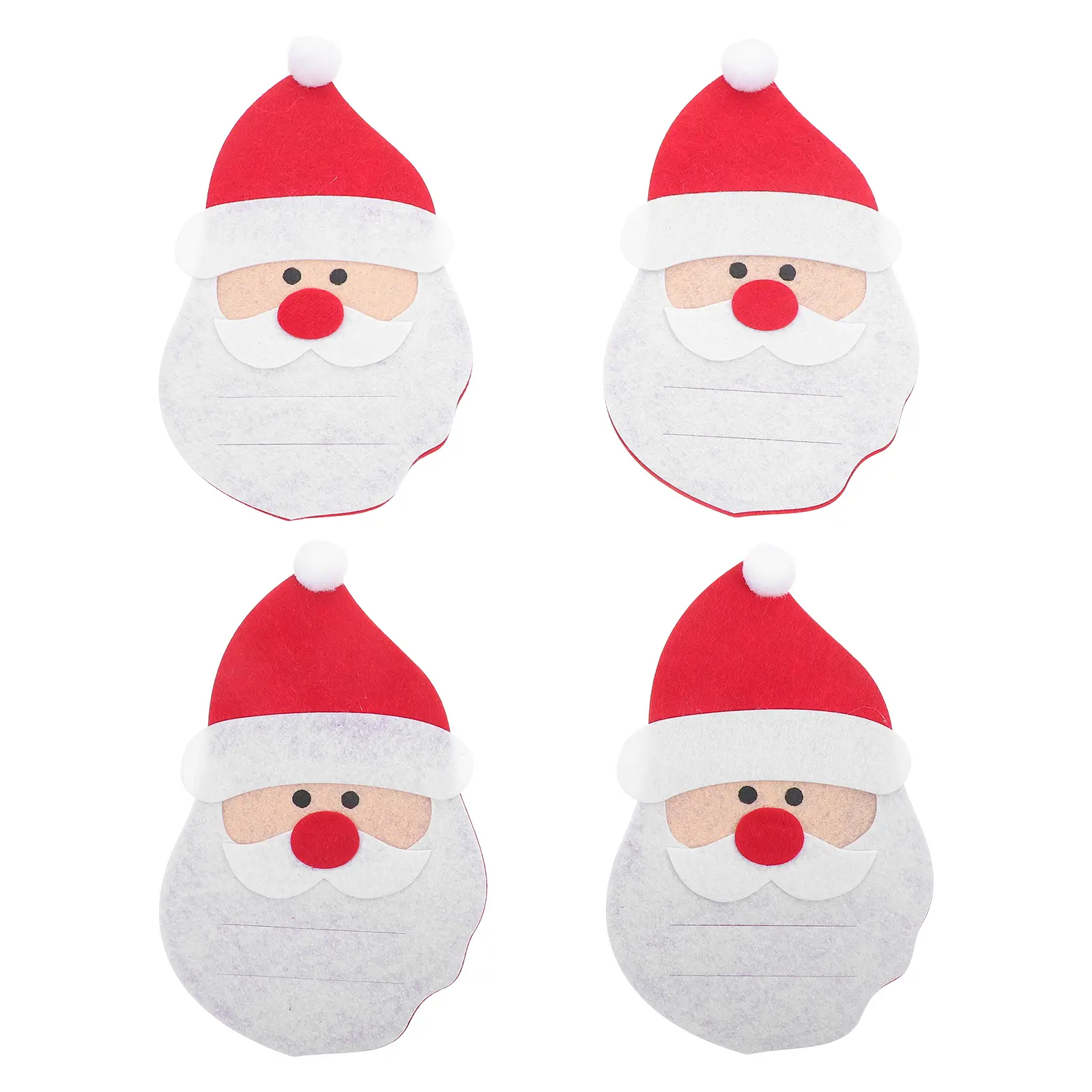 4 Pcs Cutlery Bag Silverware Sleeves Christmas Fork Tableware Utensil Holder Pouch Holders Red Party Travel