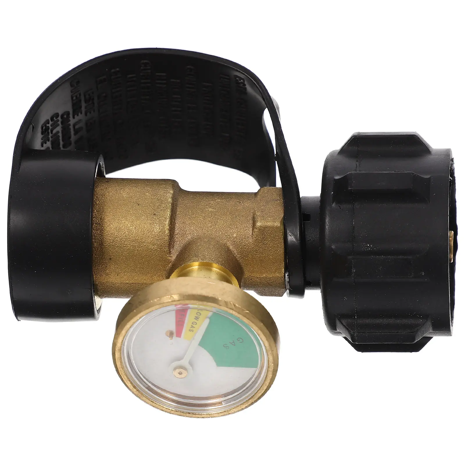 Propane Tank Adapter Gas Refill Tool Camping Stove Brass Connector Durable Portable Bottle Parts Indicator Gauge Level Kitchen