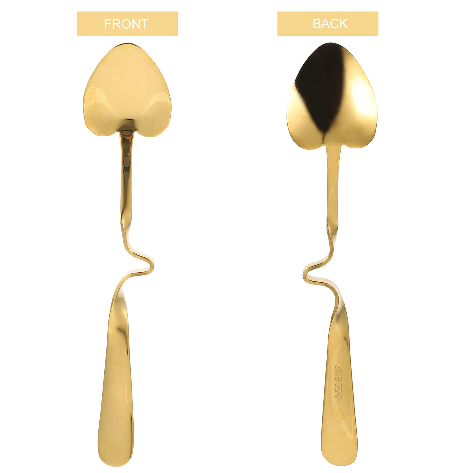 1pc Stainless Steel Hanging Spoon Coffee Stirrer V Shape Cup Dessert Teaspoon Wedding Party Gift Kitchen Bar Accessory for Tea