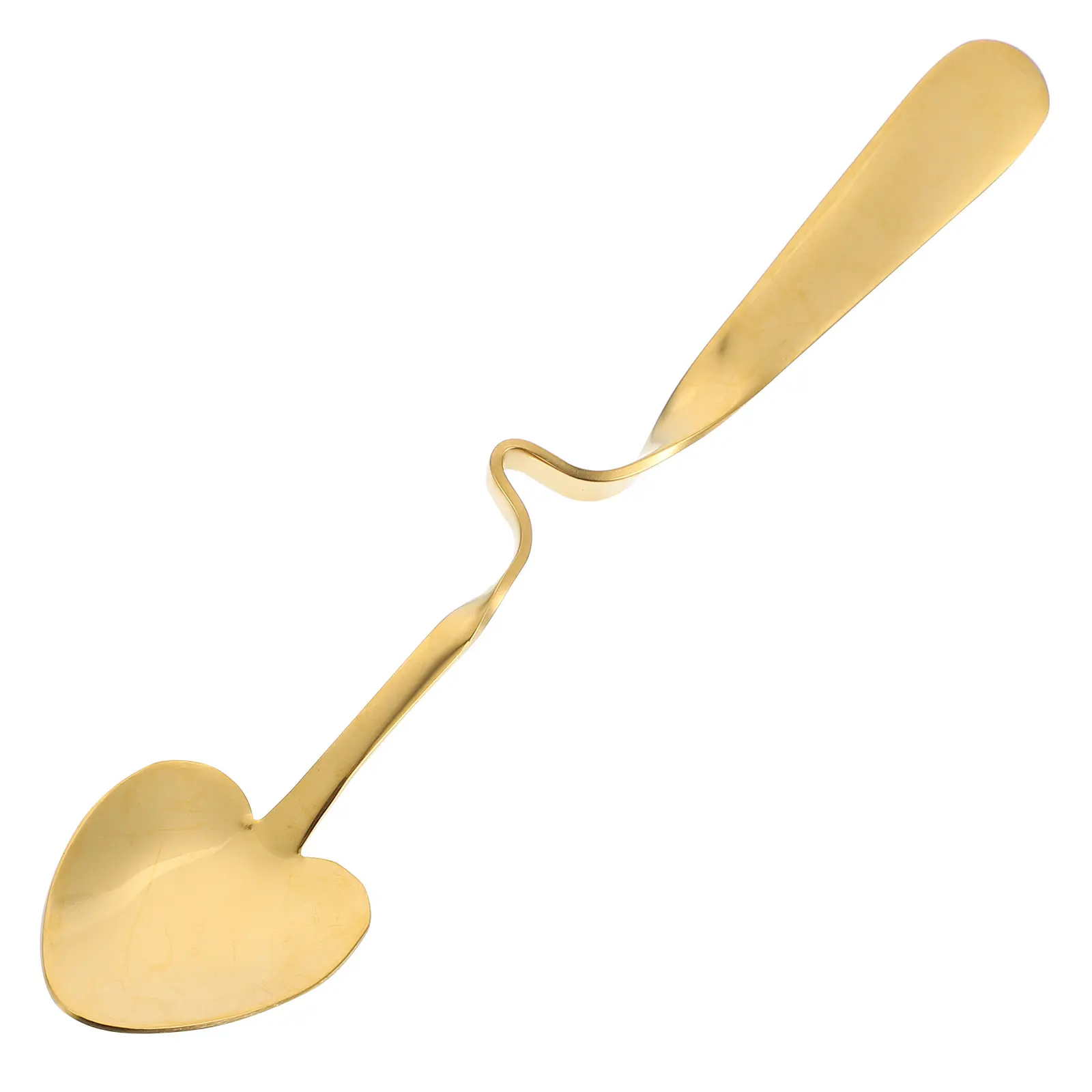 1pc Stainless Steel Hanging Spoon Coffee Stirrer V Shape Cup Dessert Teaspoon Wedding Party Gift Kitchen Bar Accessory for Tea