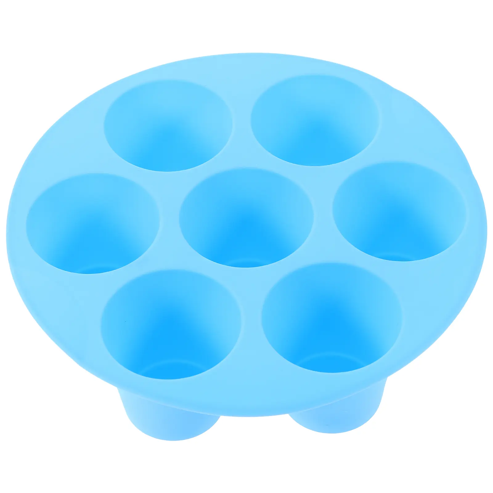 Silicone Muffin Mold Non Stick Baking Tray Cupcake Tin Air Fryer Cake Moulds 155x41mm Blue Small Size Cake Pan