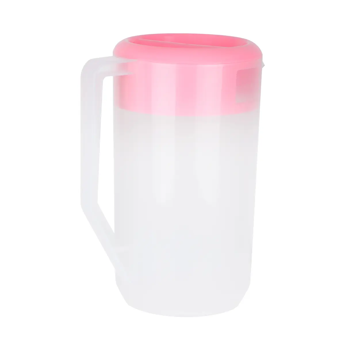 2400 Ml Cold Water Bottle Large White Jug Pitcher Kettle Beverage with Lid Flowers