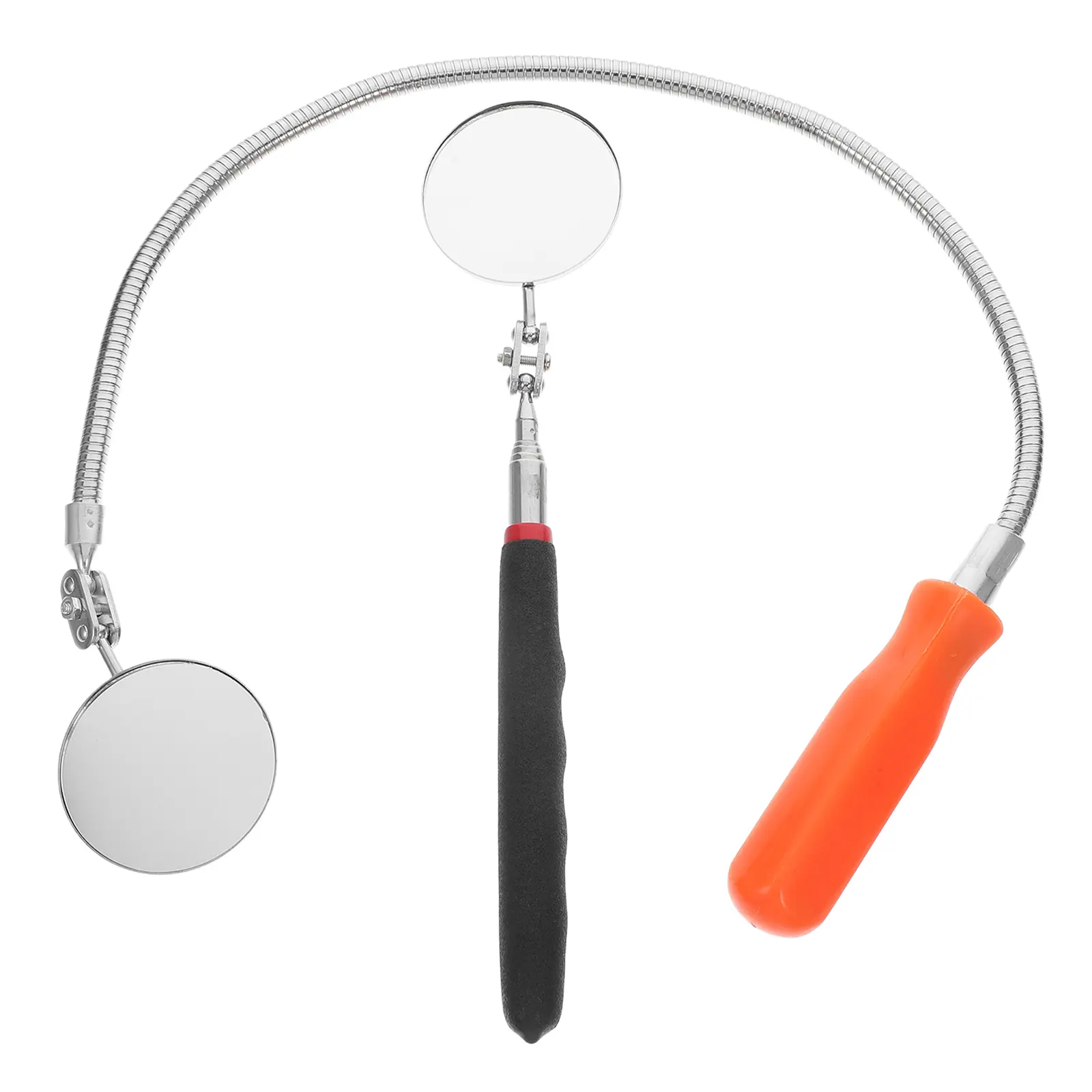 2pcs Mechanical Inspection Extendable Telescoping Tool Scalable Machine Mirrors Automotive Mirror Telescope Mirrors Mechanics