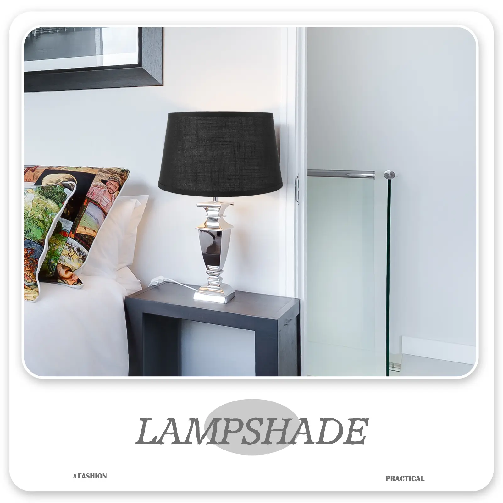 Fabric Lampshade Floor Replacement Cloth Drum Rustic Simple Lighting Cloth Lamp Shade Simple Lamp Shade Accessory
