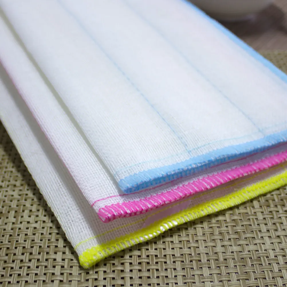 3 Pcs Cotton Yarn Dish Cloth Absorbent Kitchen Strong Scouring Power for Sink Tableware Fruit Cotton Mesh
