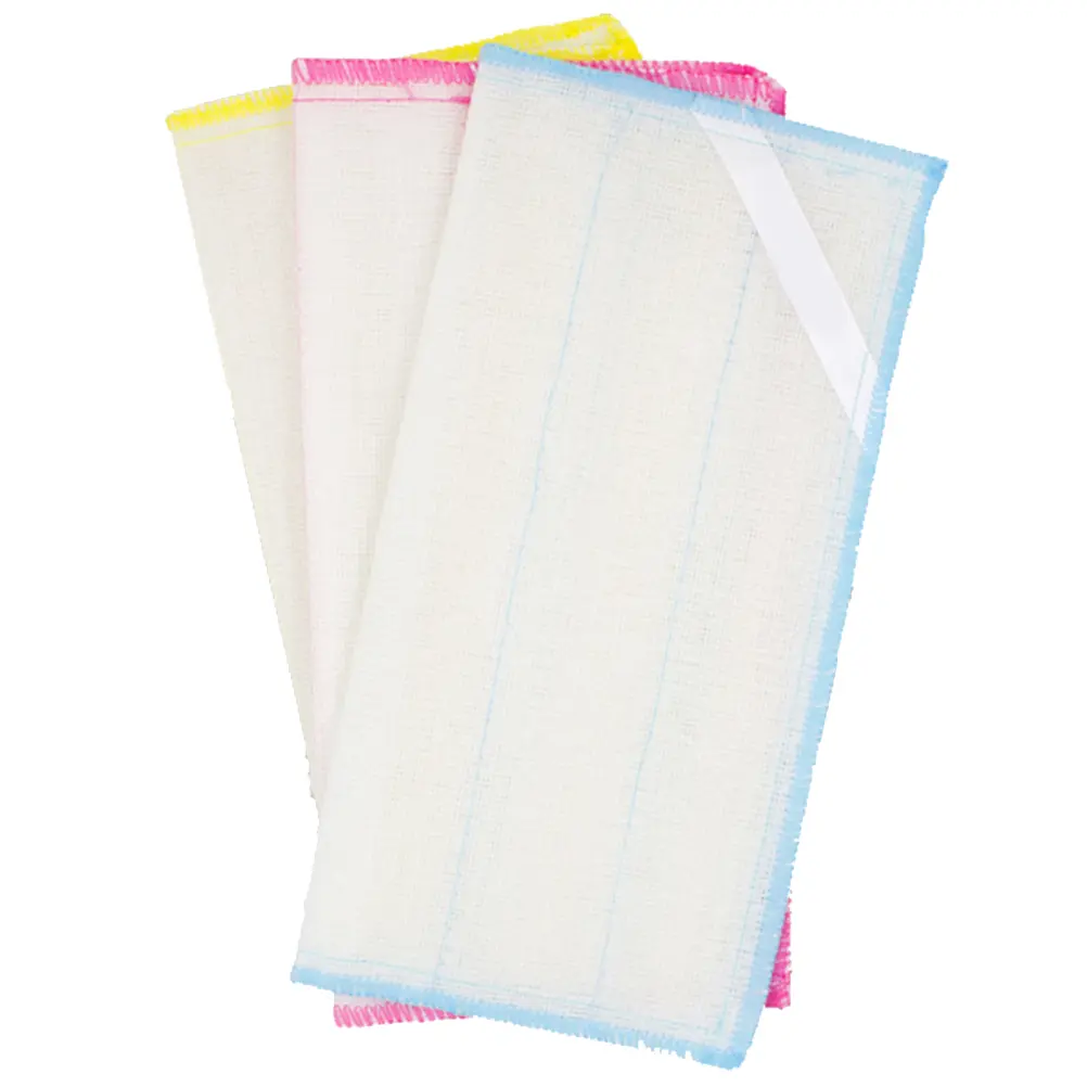 3 Pcs Cotton Yarn Dish Cloth Absorbent Kitchen Strong Scouring Power for Sink Tableware Fruit Cotton Mesh