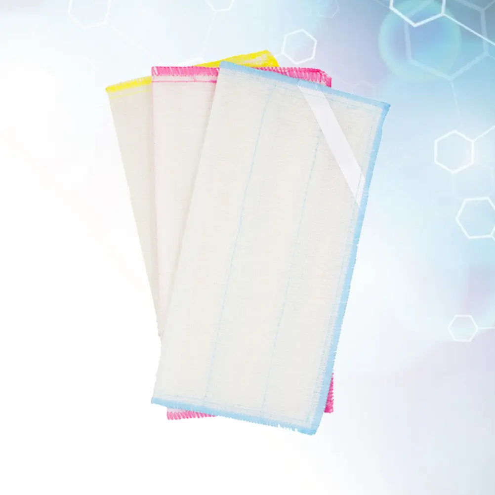 3 Pcs Cotton Yarn Dish Cloth Absorbent Kitchen Strong Scouring Power for Sink Tableware Fruit Cotton Mesh