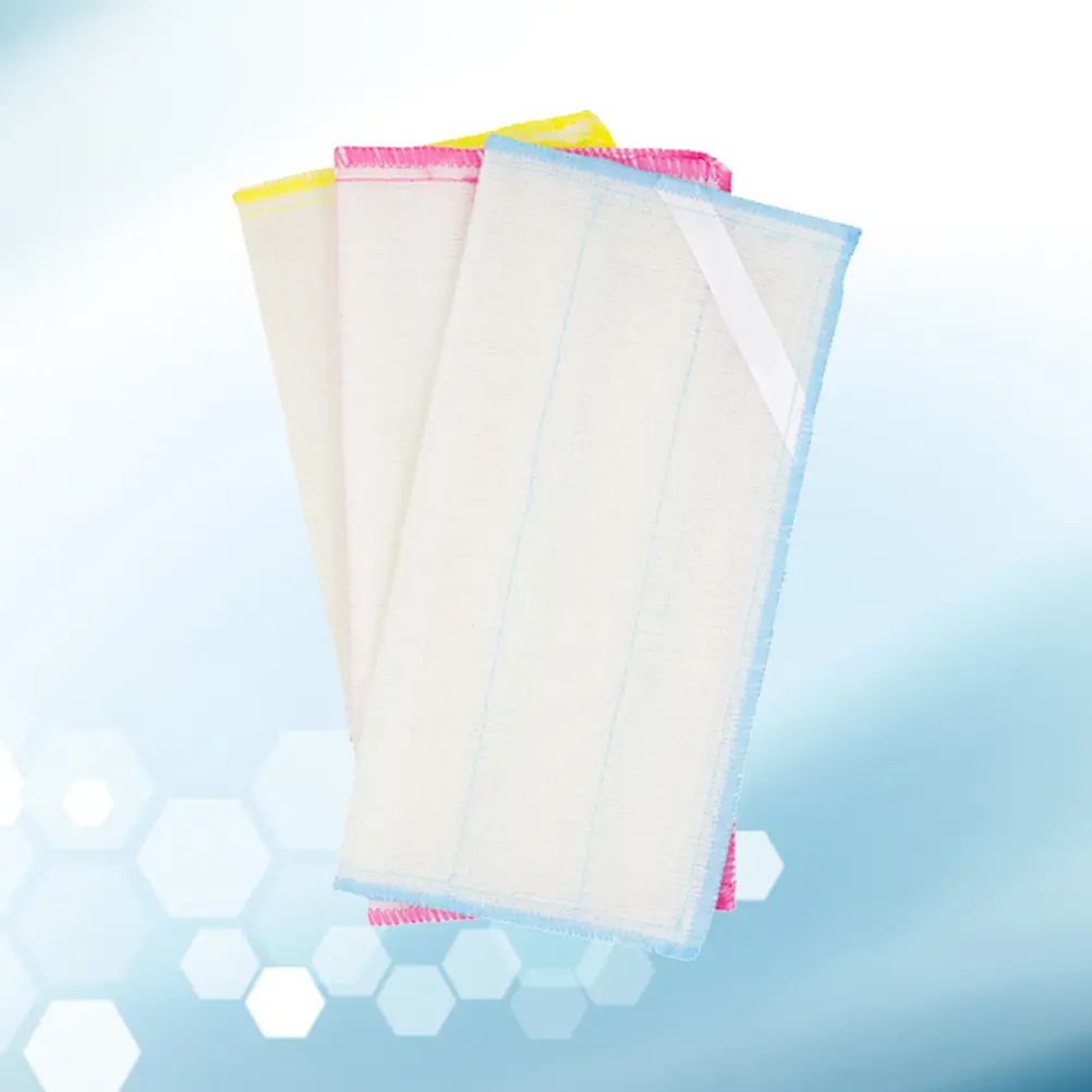 3 Pcs Cotton Yarn Dish Cloth Absorbent Kitchen Strong Scouring Power for Sink Tableware Fruit Cotton Mesh